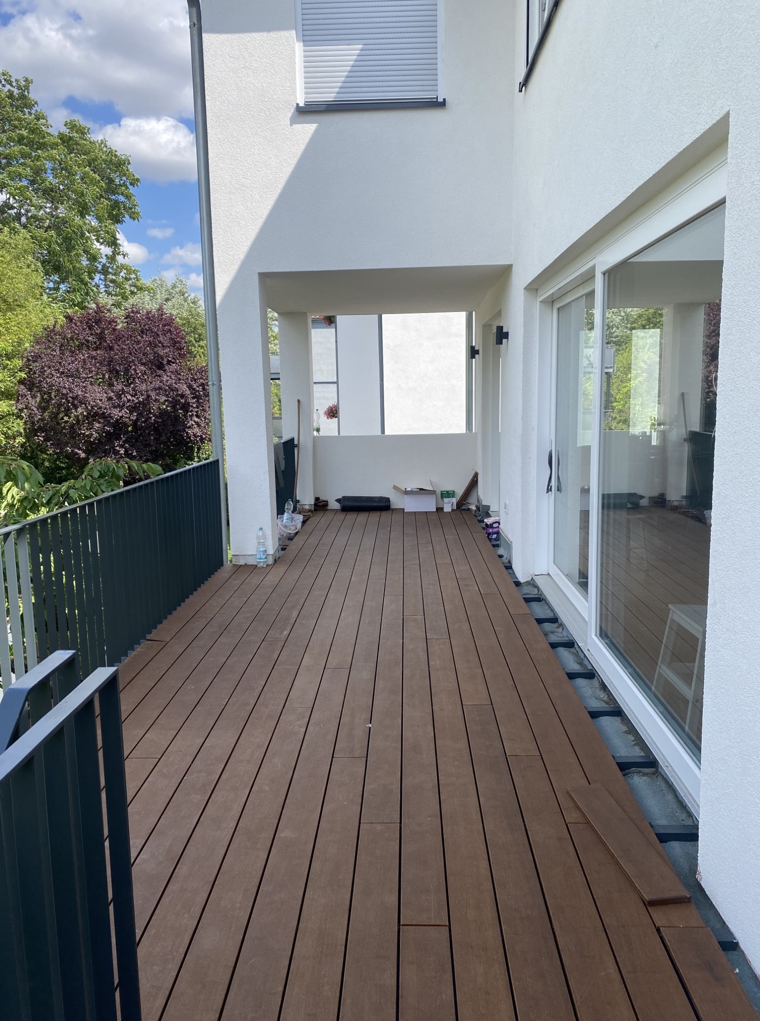 Balkon Terrasse Bambus